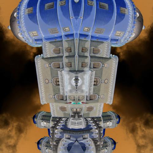 ''ST-PH 4153'' Architectures revisitées - 100x80 cm- Ed.5 +1E.A