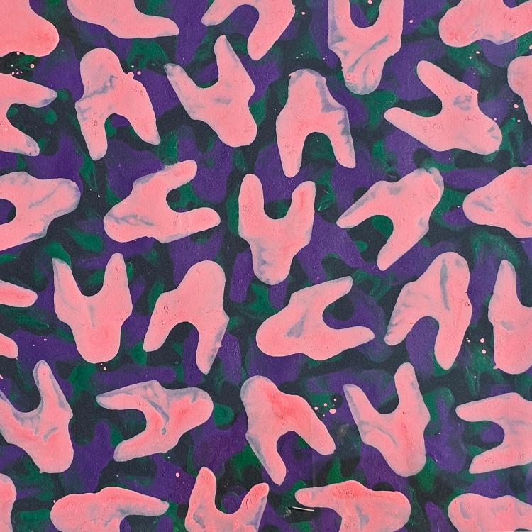 série '' conscient et inconscient'' ici petits formats A -acrylique sur papier - 30x30 cm