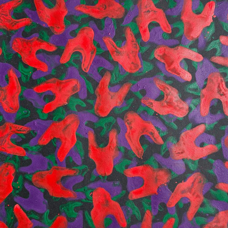 série '' conscient et inconscient'' ici petits formats C -acrylique sur papier - 30x30 cm