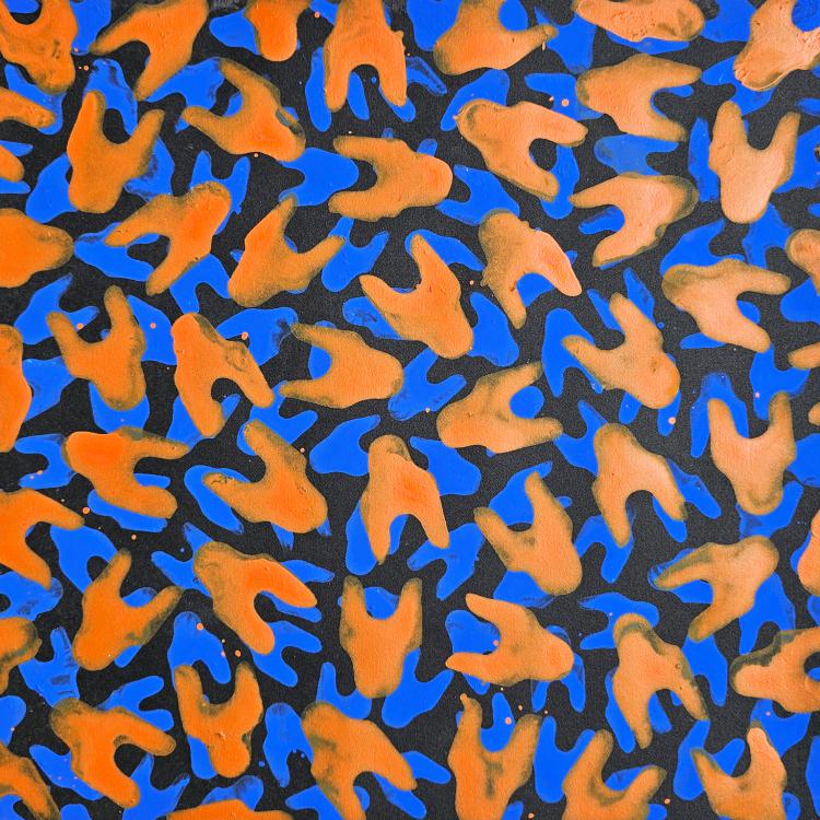 série '' conscient et inconscient'' ici petits formats F -acrylique sur papier - 30x30 cm