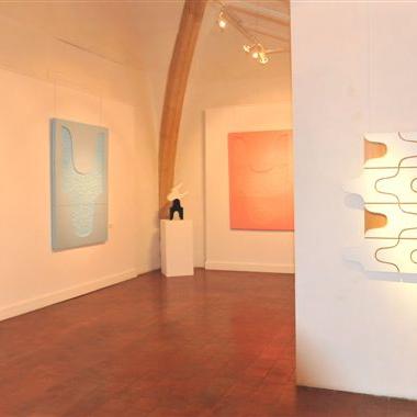 Exposition personnelle en 2010 - ''Signes de terre'' - vue partielle - Musées de la Ville de Béziers.