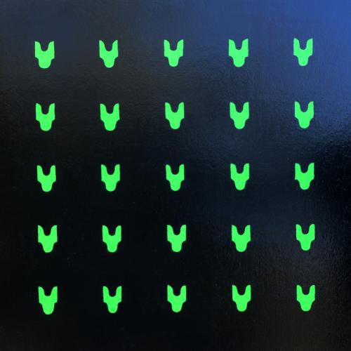 Peinture de la série ''pictogrammes de lumière'' - 
													peintures sur panneau de bois- 98 x 98 cm