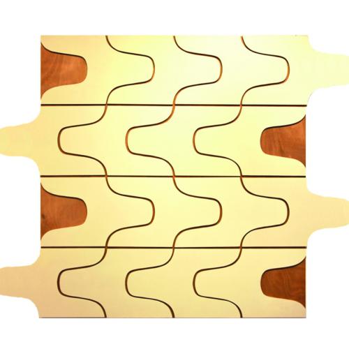 Peinture de la série ''Lignes/Plans/Puzzles'' - acrylique sur bois ''ST P 727''- grands modules - 150x185x3 cm