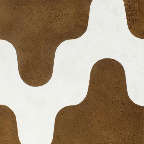 Série '' le Sel de la Terre'' sur toile lin 112x100 cm - ici N°4- terre crue+ sel+ peinture