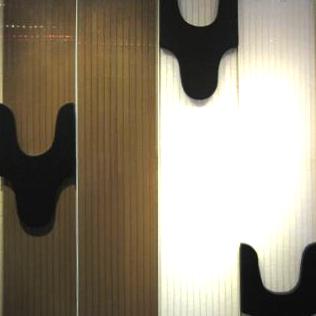 Série: ''Eloge de la Nature'' - Peinture - ''ST-P 054'' - extrudé + polycarbonate + terre crue et sel sur châssis en fer -135x100 cm