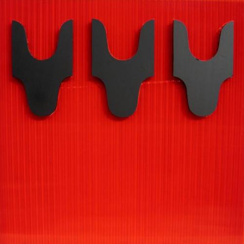 Peinture de la série ''Eclipse et jeux de Lumière'' - ''ST-P105'' - polycarbonate + extrudé peint -105x105 cm