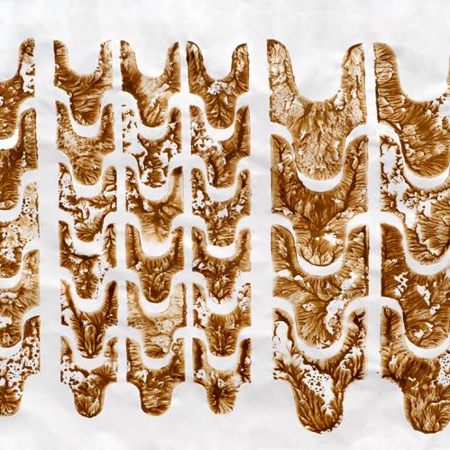 ST-P1205 - série ''Paysage'' - terre crue + acrylique sur toilr libre - 214 x 323 cm ou 323 x 214 cm