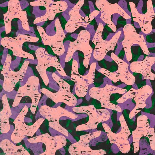 Peinture ST- P619 - de la série ''Conscient et Inconscient'' - acrylique sur toile - 200 x 200 cm