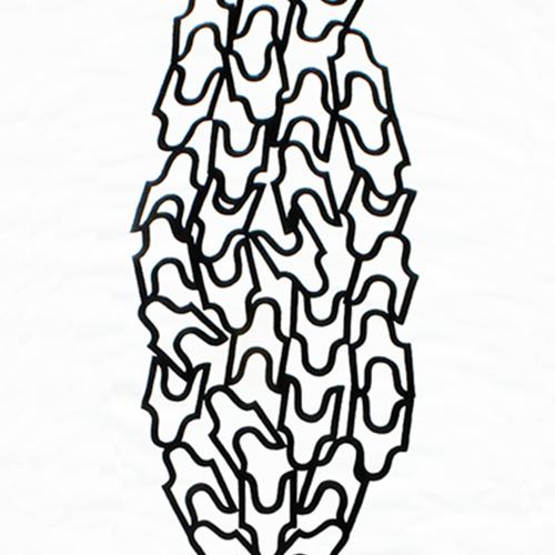 Peinture- série graphique ici ''le Cyprès'' - acrylique sur toile libre -500 x 215 cm-