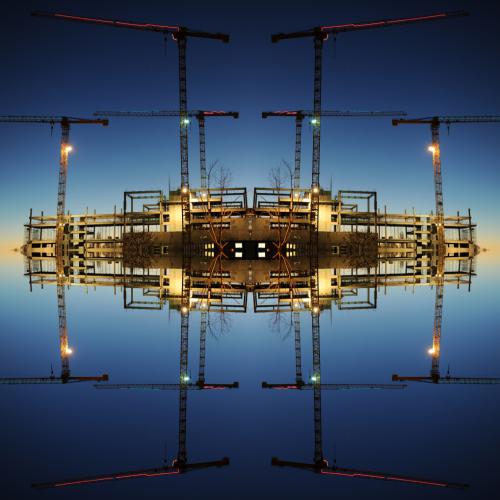 ''ST-PH 0381''B  série: ''les Grues'' - 82x82 cm - Ed.3