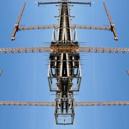 ''ST-PH 0424'' - les Grues - Photographie en digigraphie - 47x97cm - Ed.3