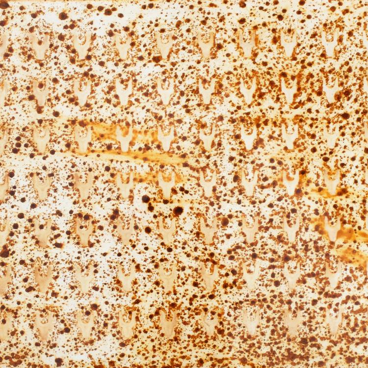 Œuvre sur papier de la série Papiers rouillés ''ST-P 682-D'' -70x100 cm