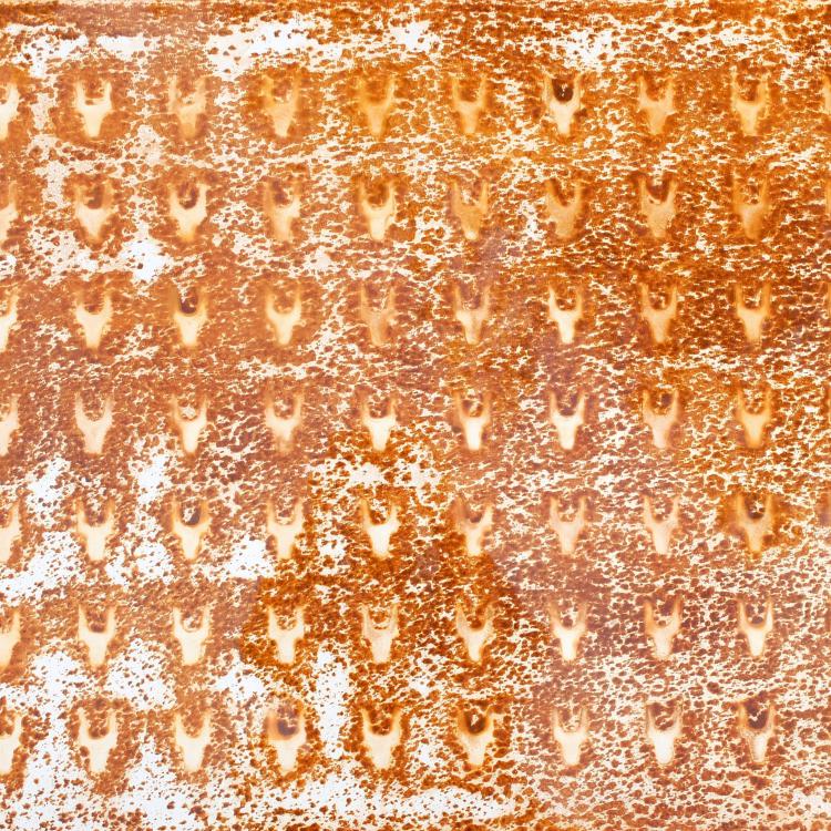 œuvre/papier de la série Papiers rouillés 