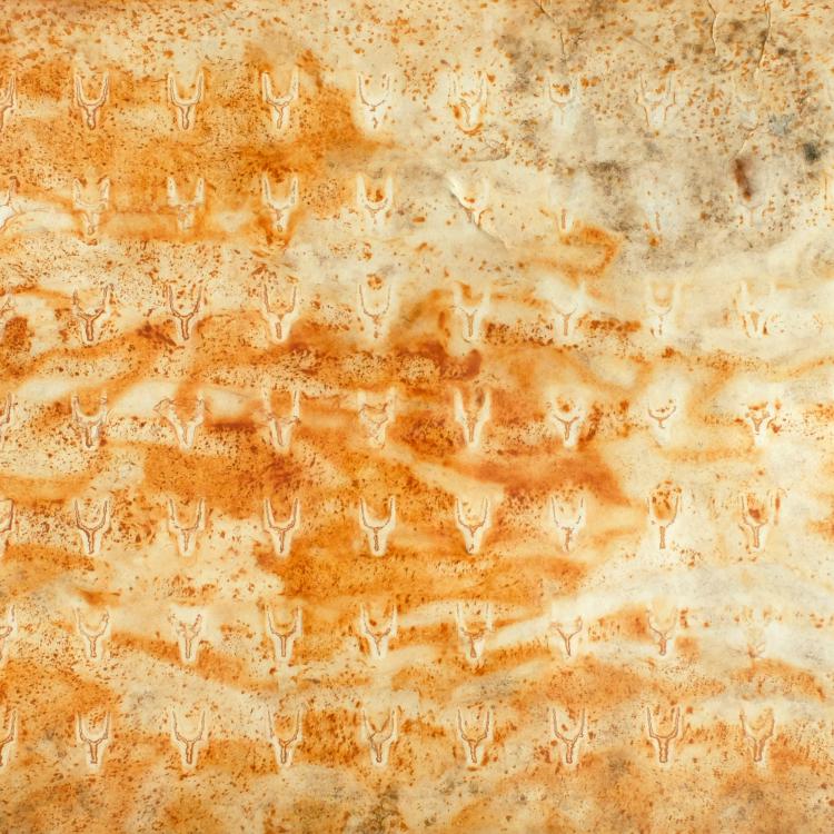 œuvre/papier de la série Papiers rouillés 