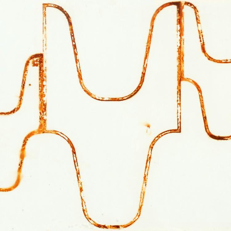 œuvre/papier de la série Papiers rouillés ''ST-P 682-T'' - 70x100 cm